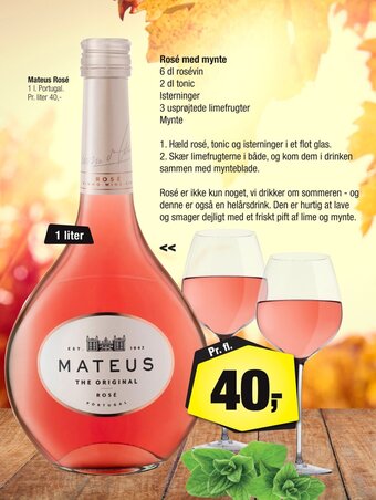 Calle Mateus Rosé erbjuda