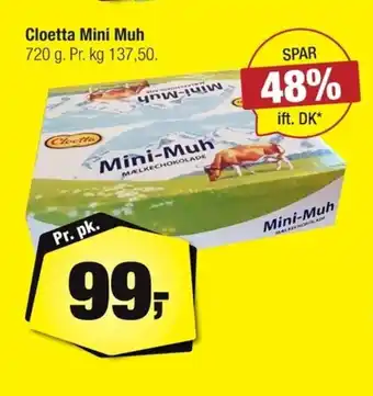 Cloetta Mini Muh 720 g.