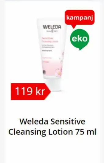 Apotea Weleda Sensitive Cleansing Lotion 75 ml erbjuda