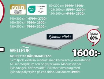 JYSK Gold t110 bäddmadrass erbjuda