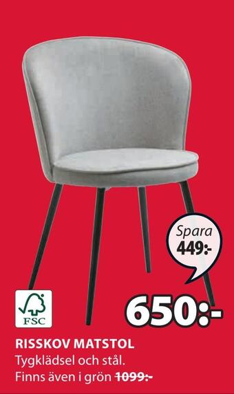 JYSK Risskov matstol erbjuda