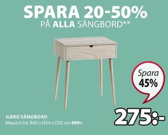 JYSK Ilbro sängbord erbjuda