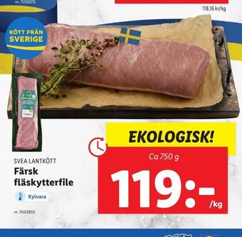 Lidl Färsk fläskytterfile erbjuda
