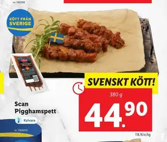 Lidl Scan pigghamspett erbjuda