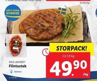 Lidl Flintastek erbjuda