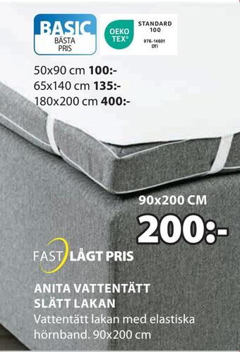 JYSK Anita vattentätt slätt lakan erbjuda