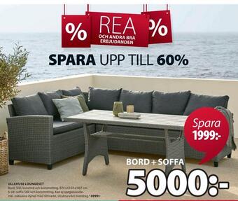 JYSK Ullehuse loungeset erbjuda