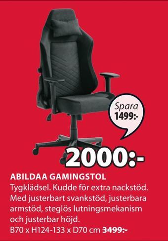 JYSK Abildaa gamingstol erbjuda