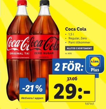 Lidl Coca cola erbjuda