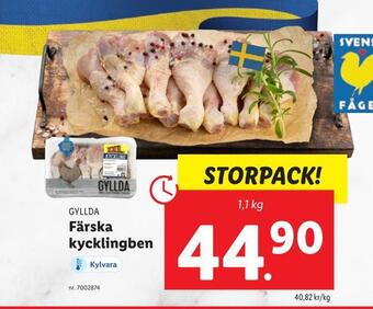 Lidl Färska kycklingben erbjuda
