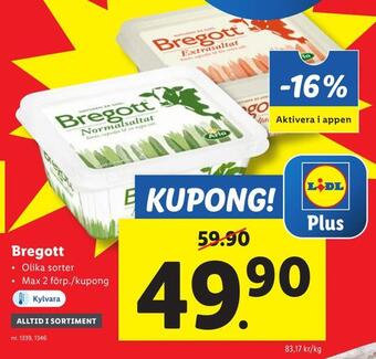 Lidl Bregott erbjuda