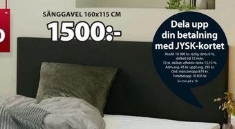 JYSK Sänggavel 160x115 cm erbjuda