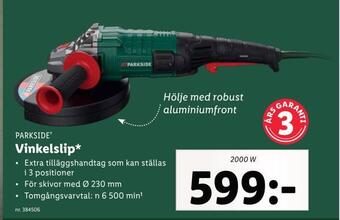 Lidl Vinkelslip erbjuda