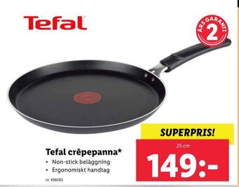 Lidl Tefal crêpepanna* erbjuda