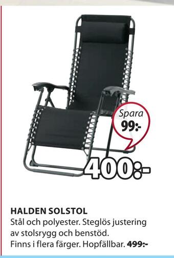 JYSK Halden solstol erbjuda