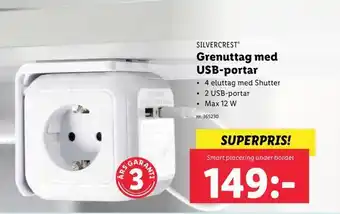 Lidl Grenuttag med usb-portar erbjuda
