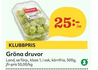 Hemköp Gröna druvor erbjuda