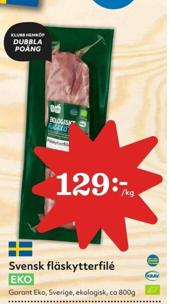 Hemköp Svensk fläskytterfilé erbjuda