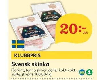 Hemköp Svensk skinka erbjuda