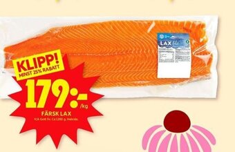 ICA Kvantum FÄRSK LAX erbjuda