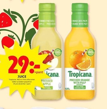 ICA Kvantum JUICE Tropicana, 900 ml. erbjuda