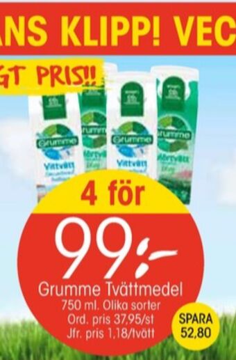 EKO Grumme tvättmedel flytande erbjuda