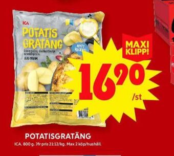 ICA Maxi Ica potatisgratäng erbjuda
