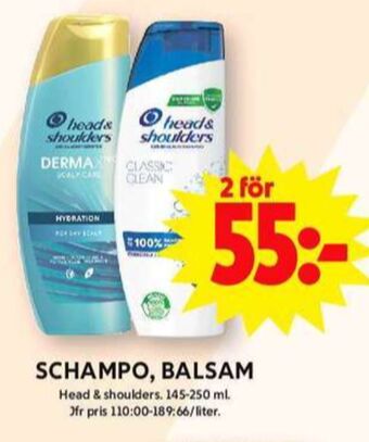 ICA Maxi Head&shoulders shampoo erbjuda