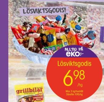 EKO Milka lösviktsgodis erbjuda