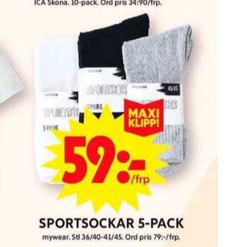 ICA Maxi Mywear sockor erbjuda