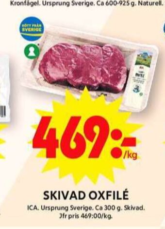 ICA Maxi Ica oxfilé erbjuda