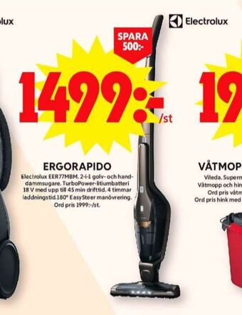 ICA Maxi Electrolux dammsugare erbjuda