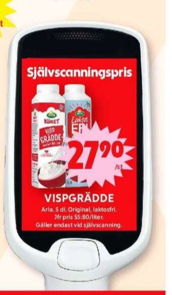 ICA Maxi Arla vispgrädde erbjuda