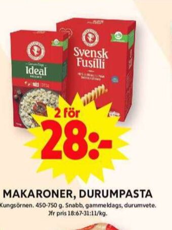 ICA Maxi Kungsörnen makaroner erbjuda