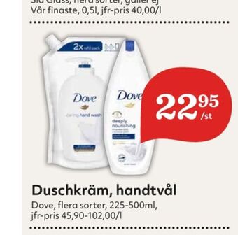 Hemköp Dove duschtvål erbjuda