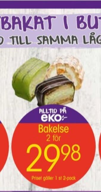 EKO Eko butiksbakat kaffebröd erbjuda