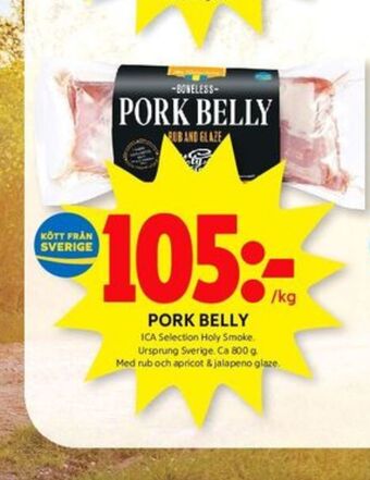 ICA Kvantum Ica selection pork belly erbjuda