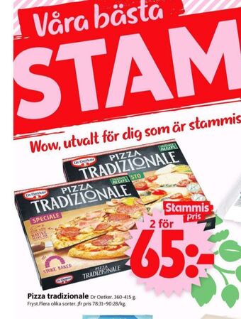 ICA Supermarket Tradizionale pizza erbjuda