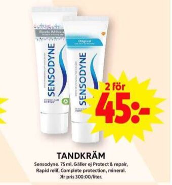 ICA Maxi Sensodyne tandkräm erbjuda