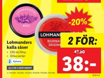 Lidl Lohmanders såser erbjuda