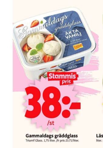 ICA Supermarket Triumf gräddglass erbjuda