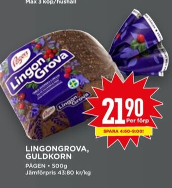 Willys Lingongrova rågbröd erbjuda