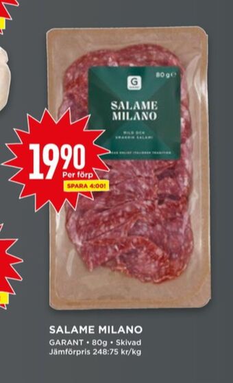 Willys Garant salami erbjuda