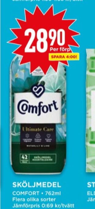 Willys Comfort sköljmedel erbjuda