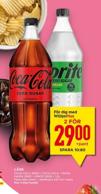 Willys Hemma Coca cola läskedryck erbjuda