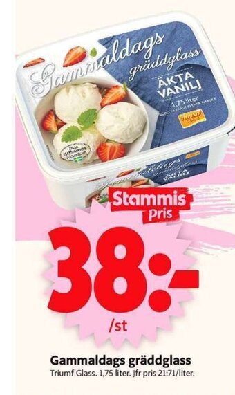 ICA Supermarket Gammaldags gräddglass erbjuda