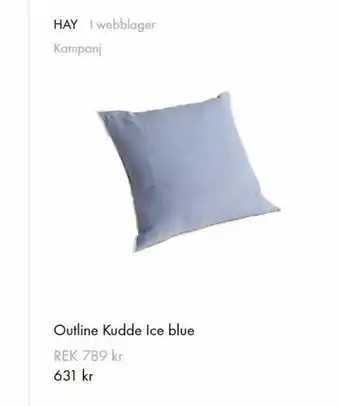Outline Kudde Ice blue