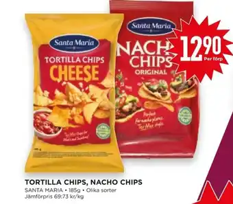 Willys Hemma TORTILLA CHIPS, NACHO CHIPS SANTA MARIA erbjuda