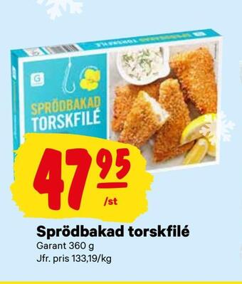 City Gross Sprödbakad torskfilé erbjuda