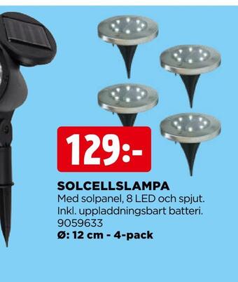 Jem&Fix Solcellslampa erbjuda